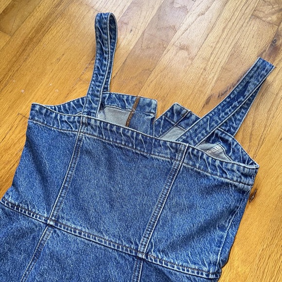 Reformation Jeans Dress 2 Blue‎ Denim Mini Gabriella Button Front Made USA - Picture 5 of 11